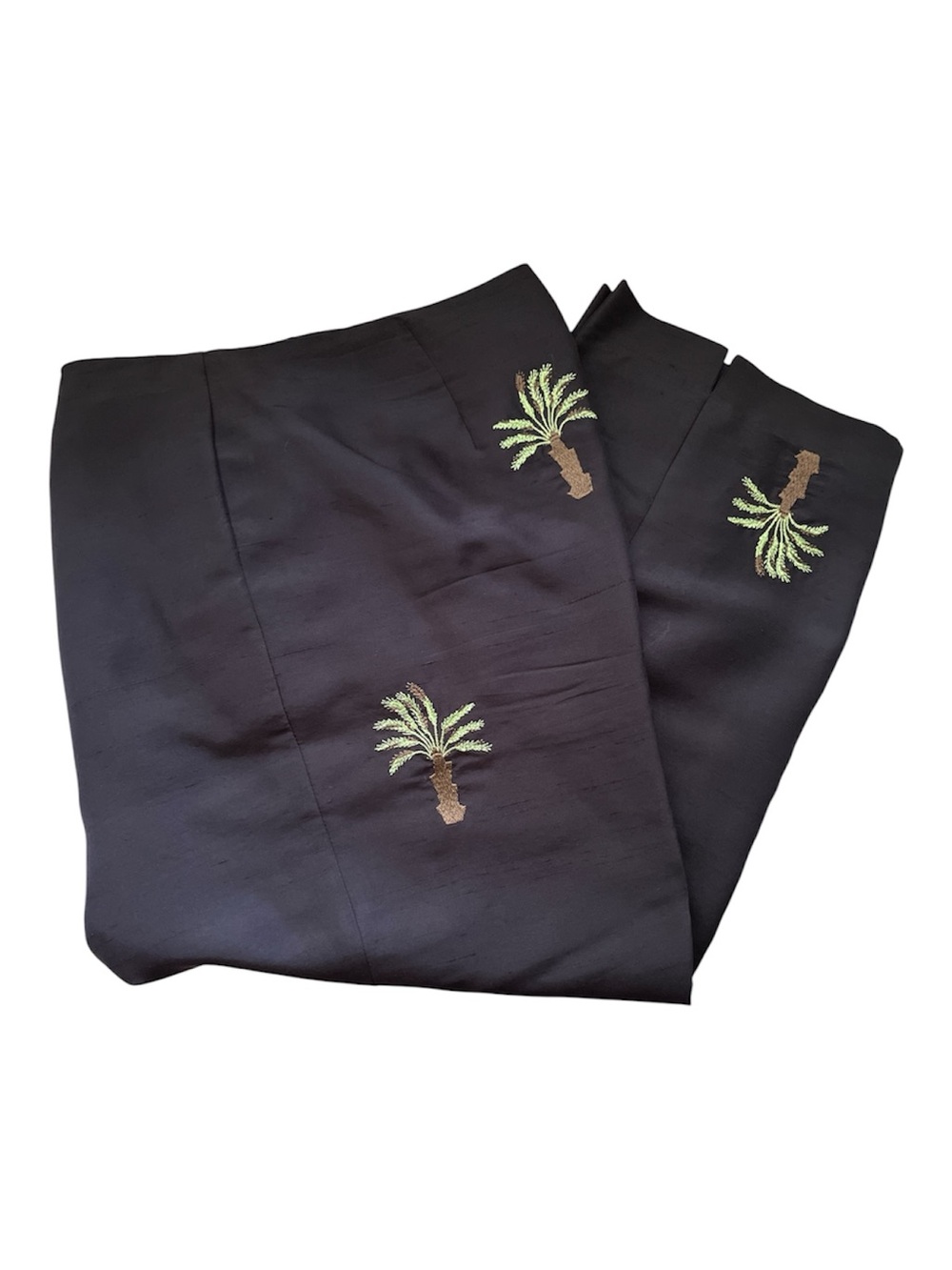 100% Silk Embroidered Pants